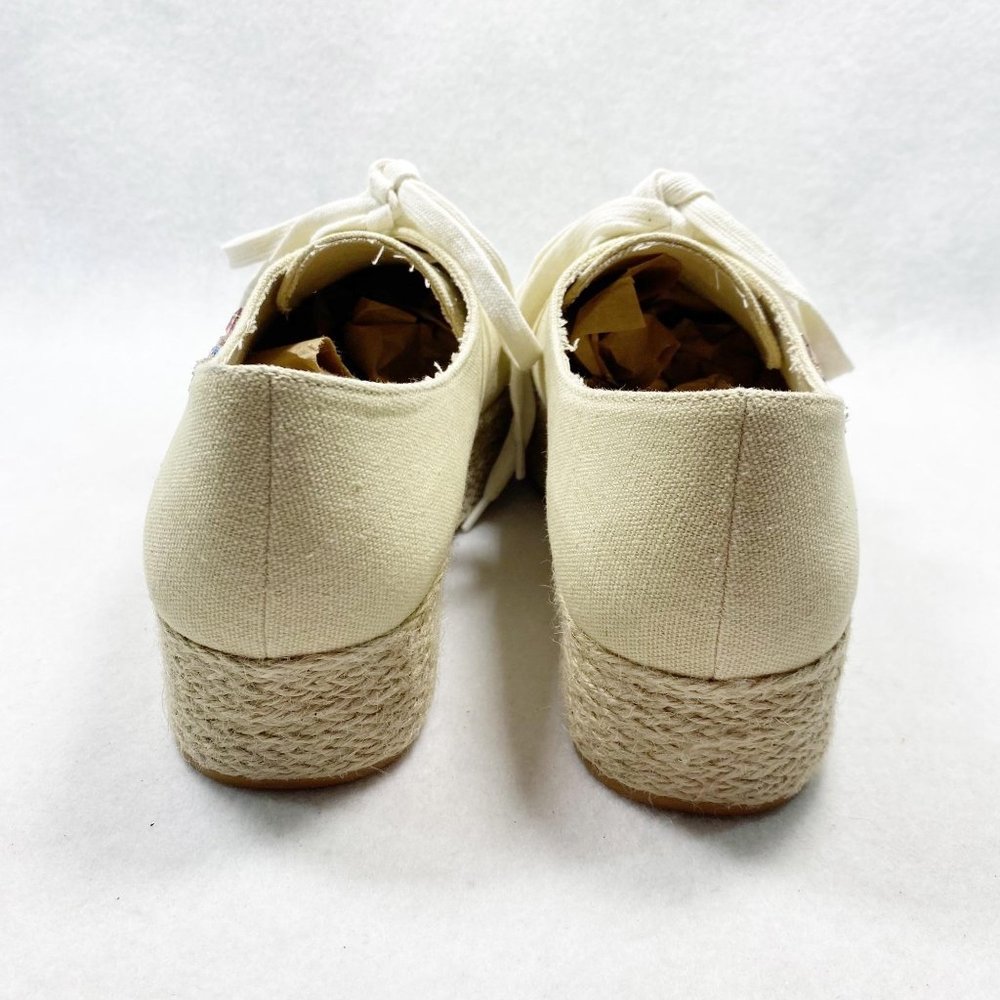Venus Tan Canvas Gemstone Espadrille Sneakers 10 - Picture 2 of 13